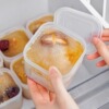 日本冰箱分装盒冻汤收纳盒食品级饭盒便携带饭上班族密封保鲜冷冻
