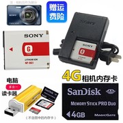 索尼DSC-H50 N1 N2 H3 H7 H9 H10 H20照相机电池+充电器+4G内存卡