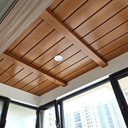 集成吊顶长条木纹铝扣板阳台走廊厨卫吊顶材料长度定制含全套配件