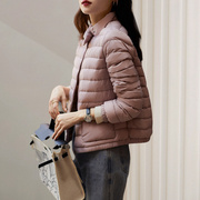 日本冬季短款羽绒服2023轻薄时尚保暖棉服，白鸭绒(白鸭绒)外套