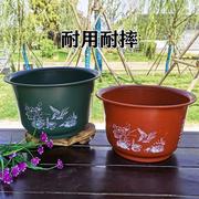 庭院荷花盆莲花盆树脂塑料水培，大号专用无孔花盆，特大睡莲碗莲花盆