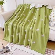 夏季薄款珊瑚绒毛毯子毛巾被床上用办公室午睡夏凉小盖毯空调薄毯