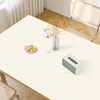 奶油白桌垫纯色桌布免洗防油防水防烫pvc皮革餐桌垫茶几桌面台布