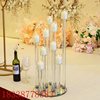 水晶灯烛台欧式婚庆用品，玻璃多头旋转蜡烛台，水晶工艺品