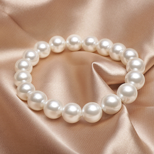 贝壳珍珠手链女天然海水贝珠手饰品，韩国时尚气质手串多色可选