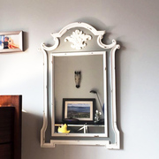 美式法式乡村维多利亚复古梳妆镜壁饰装饰镜浴室镜装饰镜挂墙镜子