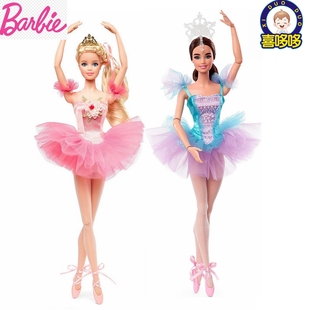 美国Barbie芭比娃娃珍藏芭蕾舞假日祝福女孩生日圣诞礼物