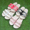 韩版时尚女情侣款休闲经典橡胶软木沙滩双条二字一字拖凉拖鞋