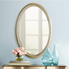 椭圆梳妆镜壁挂美容院洗手台，创意高端台面，现代欧式美式镜子艺术镜