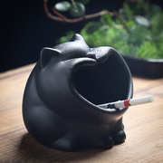 可爱卡通小动物陶瓷烟灰缸创意个性大号茶几车载汽车内时尚烟灰缸