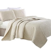 出口欧式全棉绗缝被床盖三件套水洗夏凉被空调，被w子纯棉绣花