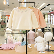 minkmui小星星韩国童装，23春女宝甜美樱桃，图案刺绣t恤卫衣
