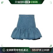 香港直邮潮奢 Patou 女士 收腰牛仔半身裙 SK0600008630B-BLUE-38