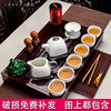 紫砂陶瓷功夫茶具整套家用客厅茶壶茶杯，简约套装抽屉式小茶盘茶台