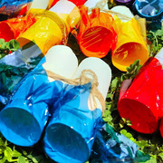 彩色玻璃纸幼儿园儿童，光影游戏彩色望远镜制作透明软玻璃纸