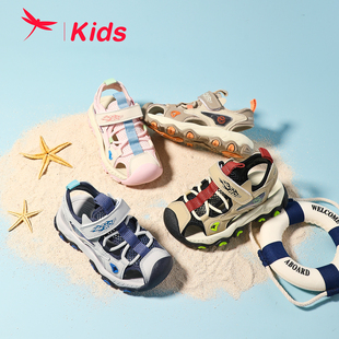 红蜻蜓男女童鞋夏季包头运动凉鞋耐磨防滑校园透气跑步鞋