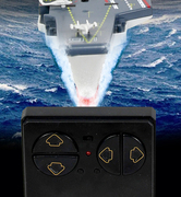 儿童遥控电动船潜水艇防水赛艇航母大轮船成人护卫舰高速水上玩具