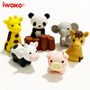 iwako日本卡通橡皮儿童玩具橡皮擦动物造型套装，恐龙橡皮可拆卸拼装益智创意卡通橡皮擦幼儿园六一儿童节礼物