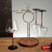 实木红酒杯架创意欧式高脚杯架，倒挂悬挂吊杯展示架，家用置物架子