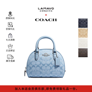 coach蔻驰sydney20小贝壳包经典(包经典)老花浅蓝色香布蕾单肩斜挎手提包