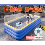 高档充气游泳池婴儿童家用大人小孩，折叠游泳桶家庭加厚戏水池大型