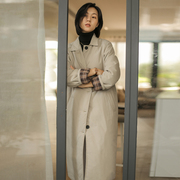 无谓冬季中长款大衣棉服，2023女装韩版风衣，外套过膝棉衣棉袄女