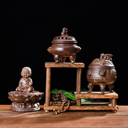 善简茶道香炉陶瓷家用室内仿古中式简禅意，烧香檀香沉香熏香炉摆件