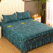 三件套席梦思床裙床罩床套韩式床单床盖床笠1.5米1.8米2米