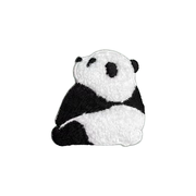 可爱大熊猫毛绒刺绣贴儿童，衣服补丁缝制手机，壳包包围巾装饰自粘贴