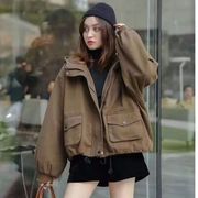 韩版时尚棉服外套女短款2023冬季百搭棉衣小个子女士加厚棉袄