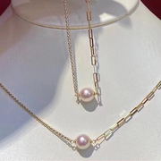 diy珍珠配件s925纯银，套装空托时尚款，金色银色项链手链配件银饰