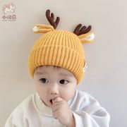 宝宝帽子冬季婴儿婴幼儿童毛线帽厚可爱超萌韩版潮男童秋冬天1岁2