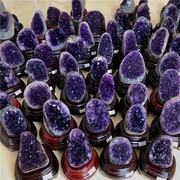 天然乌拉圭紫水晶洞原石，紫晶块紫晶簇，摆件紫水晶消磁石紫水晶
