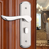 室内家用0舌不锈钢门房门锁把手锁孔免改单老式卧室14木门通用型