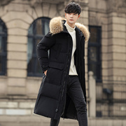 大毛领羽绒服男冬季潮牌2022高端奢华中长版加厚保暖宽松外套