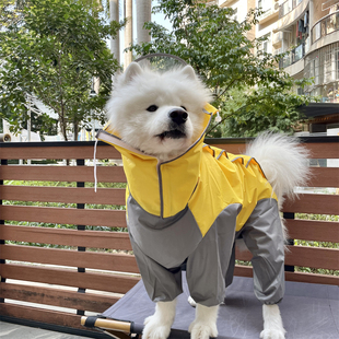 宠物狗狗雨衣全包防风，防寒中大型犬萨摩耶，金毛四季可穿防雨衣服
