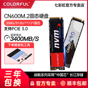 七彩虹cn600m.2高速固态，硬盘256g512g1t2tssd台式笔记本电脑