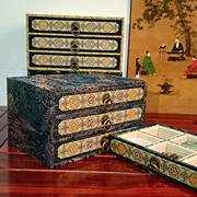 复古轻奢多宝盒文玩收纳纸币收藏册木质盒定制书画包装盒