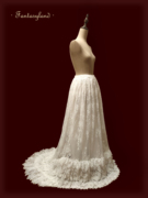 fantasyland幻境古典洋服，1900衬裙vintage风格，复古婚纱延长裙