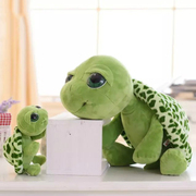 大眼龟公仔绿毛龟玩偶海龟抱枕女生布娃娃儿童可爱小乌龟毛绒玩具