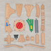 进口榉木木制火车轨道配件，散轨套装兼容biro家益智拼插玩具