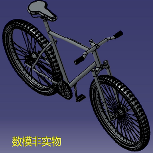 死飞自行车3D三维几何数模型车架车身造型igs工程图纸CAD车轮