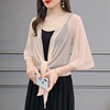 韩版夏季防晒衫，薄款镂空透视罩衫