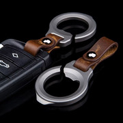 EDC钛合金开瓶器钥匙扣多功能便携随身快递汽车钥匙链挂扣皮环