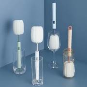 自主设计 可拆卸式杯刷 创意海绵清洁刷 奶瓶刷长柄杯子清洁刷子