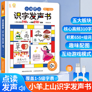 小羊上山识字发声书宝宝启蒙认知早教书 幼小衔接认字书3-6岁儿童识字书有声点读学习机幼儿园到小学四五快读会说话的汉字洪恩识字