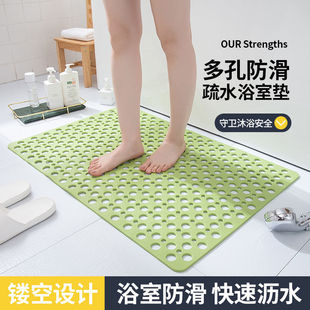 环保tpe材质浴室防滑垫沐，浴缸淋浴房洗澡卫生间地垫吸盘防摔脚垫