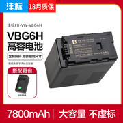 沣标（FB） VW-VBG6H 松下摄像机电池/充电器 沣标 VW-VBG6 充电器 适用松下AC130MC/HPX250/AF103