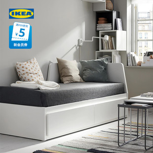 IKEA宜家FLEKKE福勒克坐卧两用床多功能储物床沙发床小户型客厅