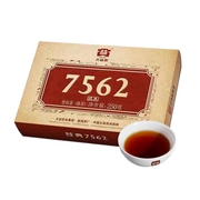 大益普洱茶2022年2201批7562熟茶砖250g云南勐海茶厂熟茶叶
